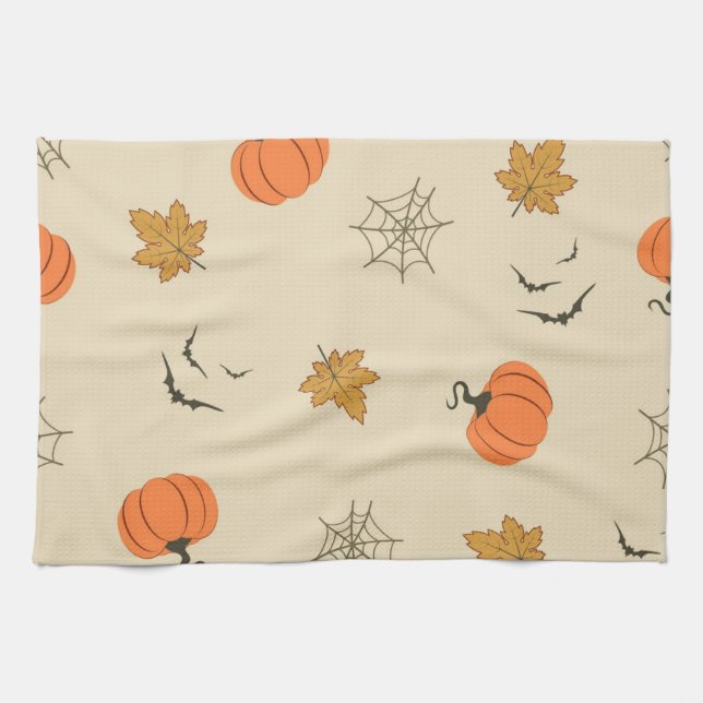 Halloween pattern kitchen towel (Horizontal)