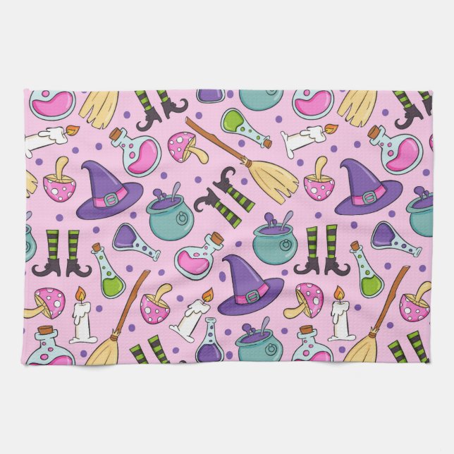 Halloween Pattern Kitchen Towel (Horizontal)