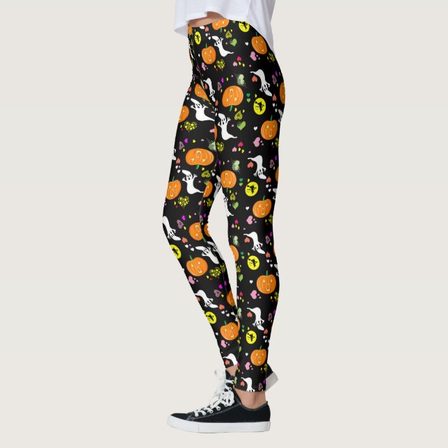 Halloween Pattern Leggings (Left)