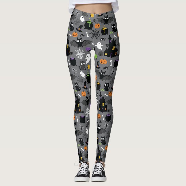 Halloween Pattern Leggings (Front)