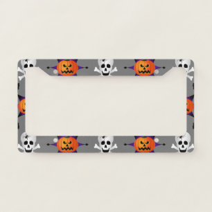 Halloween Pattern License Plate Frame