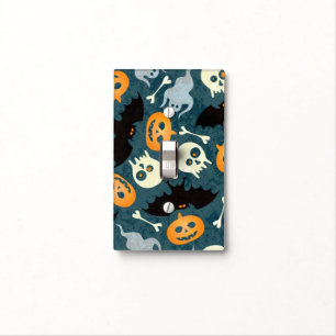 Halloween pattern light switch cover