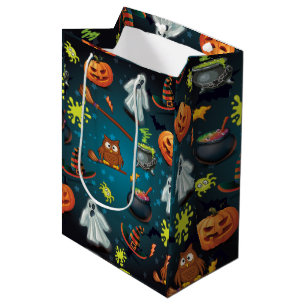 Halloween pattern medium gift bag