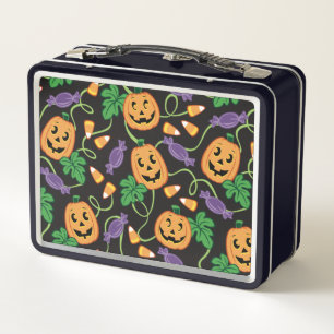 HALLOWEEN PATTERN Metal Lunchbox