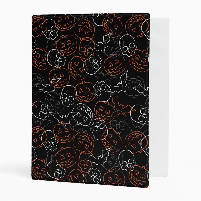 Halloween Pattern Mini Binder (Front/Inside)