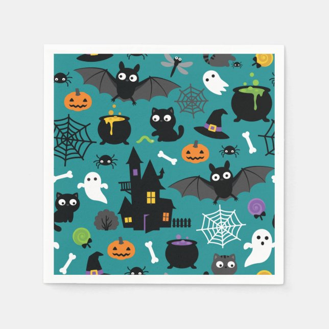 Halloween Pattern Napkins (Front)
