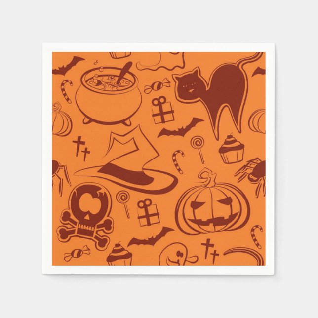 Halloween pattern napkins (Front)