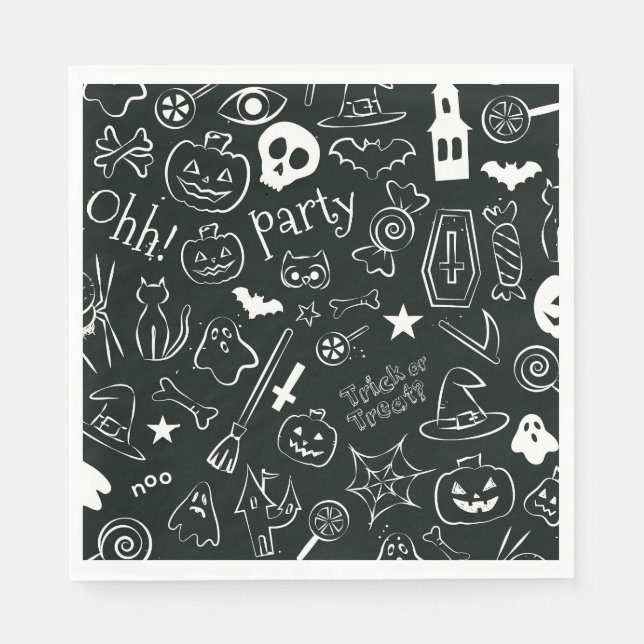 Halloween Pattern Napkins (Front)