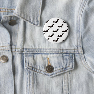 Halloween, Pattern Of Bats, Trick Or Treat, Boo Button
