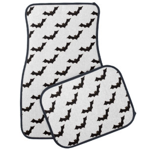Halloween, Pattern Of Bats, Trick Or Treat, Boo Car Floor Mat