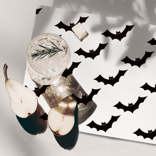 Halloween, Pattern Of Bats, Trick Or Treat, Boo Cloth Placemat