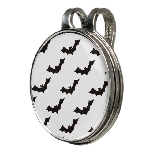 Halloween Pattern Of Bats Trick Or Treat Boo Golf Hat Clip