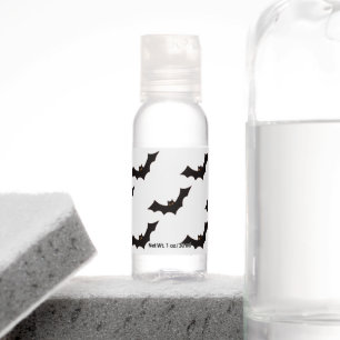 Halloween, Pattern Of Bats, Trick Or Treat, Boo Hand Sanitizer