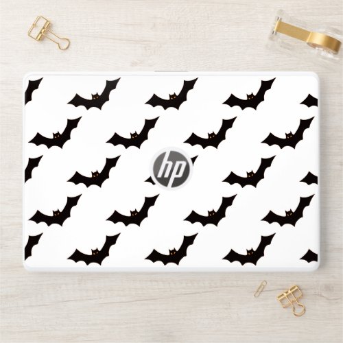 Halloween Pattern Of Bats Trick Or Treat Boo HP Laptop Skin