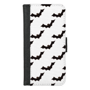 Halloween, Pattern Of Bats, Trick Or Treat, Boo iPhone 8/7 Wallet Case