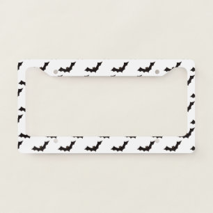 Halloween, Pattern Of Bats, Trick Or Treat, Boo License Plate Frame