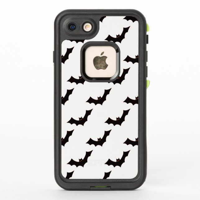 Halloween, Pattern Of Bats, Trick Or Treat, Boo LifeProof iPhone Case (Back)