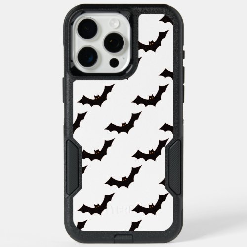 Halloween Pattern Of Bats Trick Or Treat Boo iPhone 15 Pro Max Case