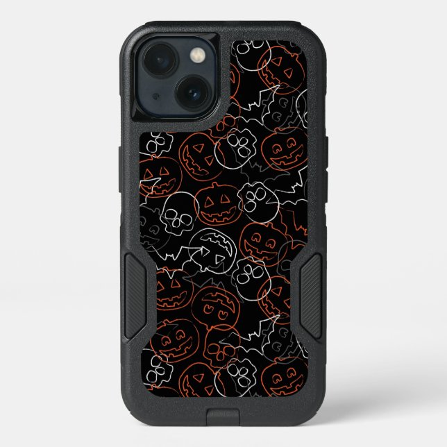 Halloween Pattern Otterbox iPhone Case (Back)