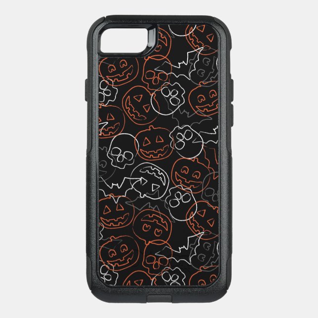 Halloween Pattern Otterbox iPhone Case (Back)