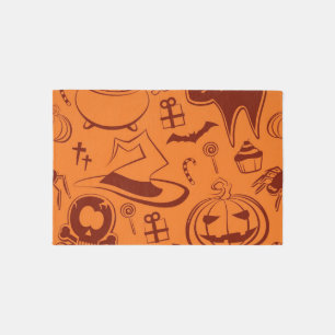Halloween pattern outdoor rug