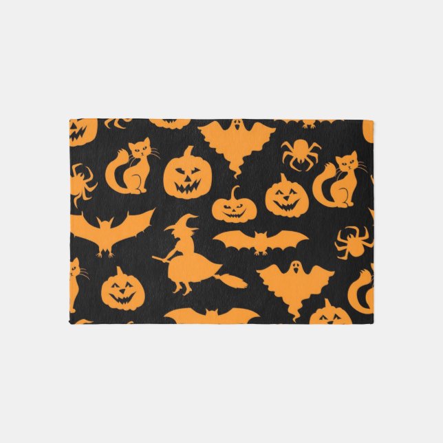 Halloween pattern outdoor rug (Front)
