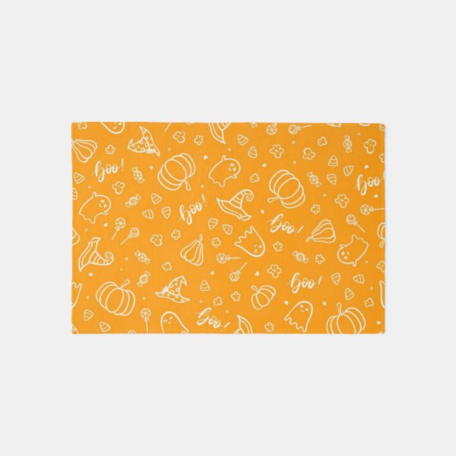 Halloween pattern outdoor rug (Front)