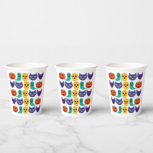 Halloween Pattern Paper Cups (Multi)