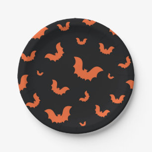 Halloween pattern paper plates