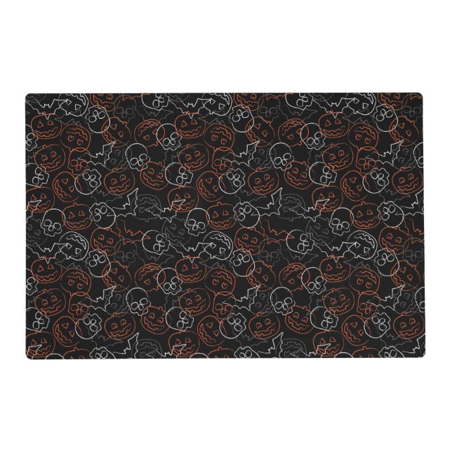 Halloween Pattern Placemat (Front)