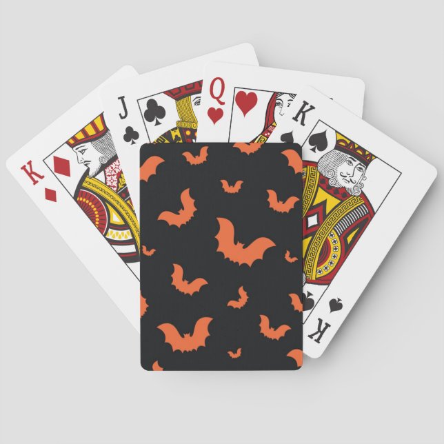 Halloween pattern poker cards (Back)