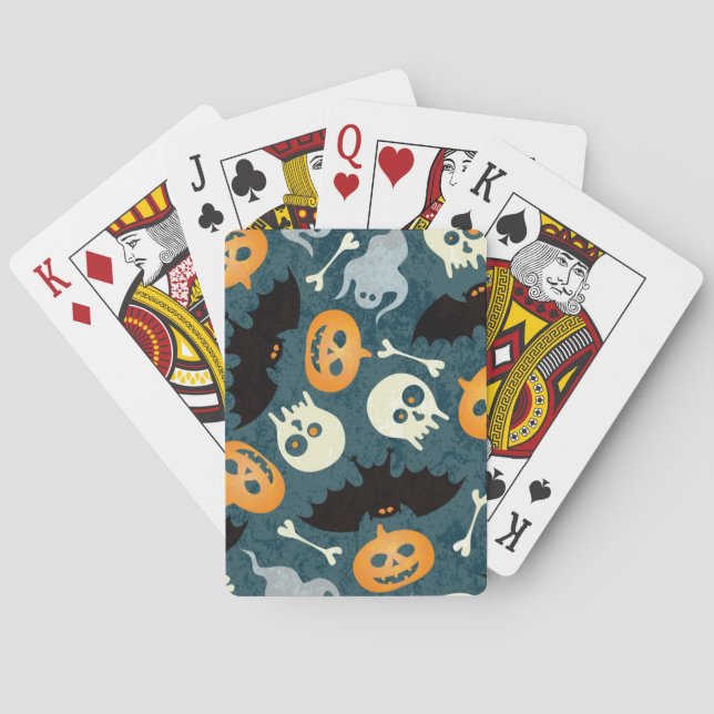 Halloween pattern poker cards (Back)