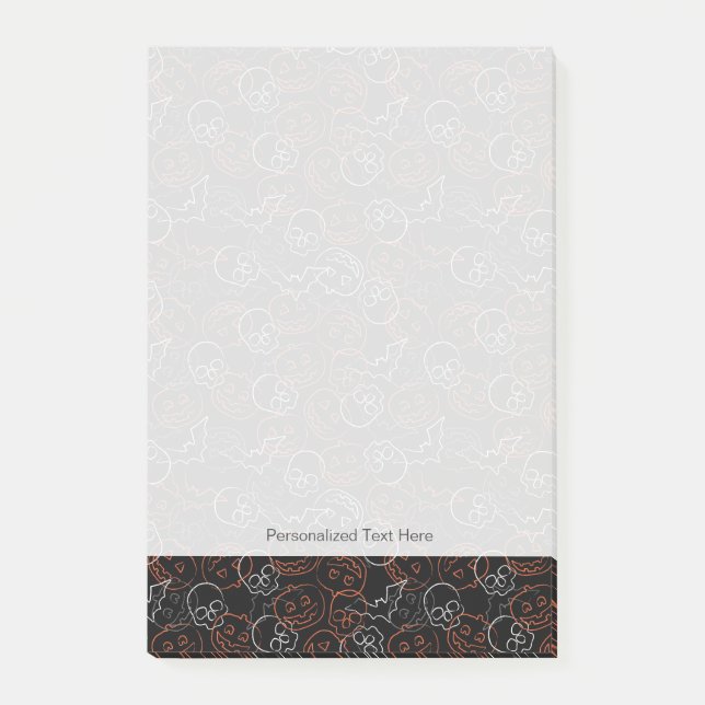 Halloween Pattern Post-it Notes (Front)