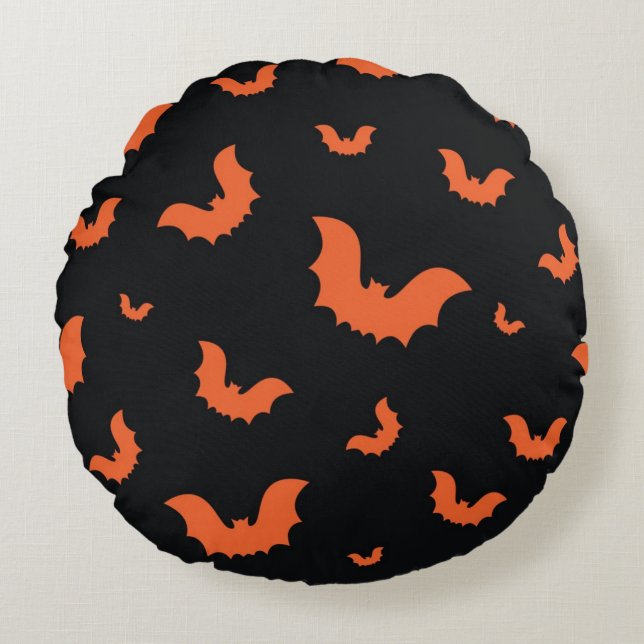 Halloween pattern round pillow (Front)