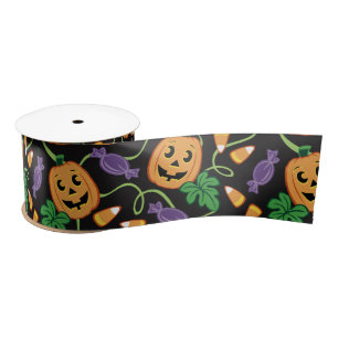 HALLOWEEN PATTERN SATIN RIBBON