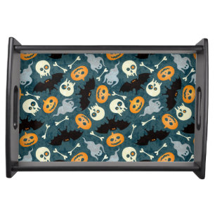 Halloween pattern serving tray
