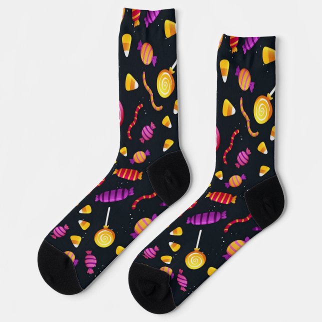 Halloween pattern socks (Left)