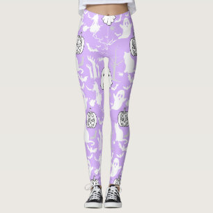 Halloween pattern. Spooky and cute.b Leggings