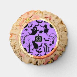 Halloween pattern. Spooky and cute.b Reese's Peanut Butter Cups