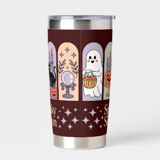 Halloween Pattern Spooky Season Insulated Tumbler