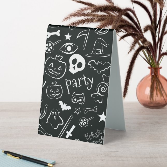 Halloween Pattern Table Tent (In SItu (Table))