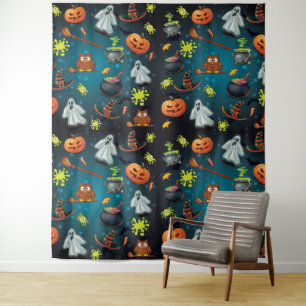 Halloween pattern tapestry