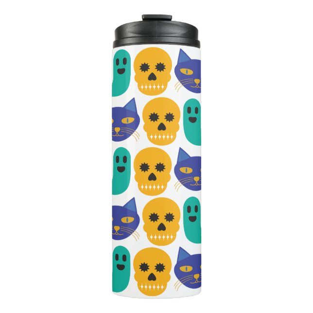 Halloween Pattern Thermal Tumbler (Front)