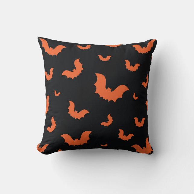 Halloween pattern throw pillow (Front)