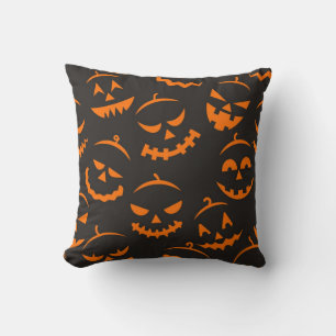 Halloween pattern throw pillow