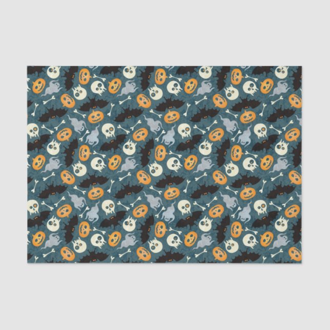 Halloween pattern tissue paper (Front)