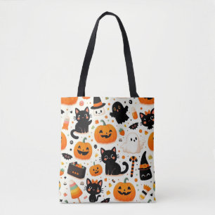 Halloween Pattern Tote Bag