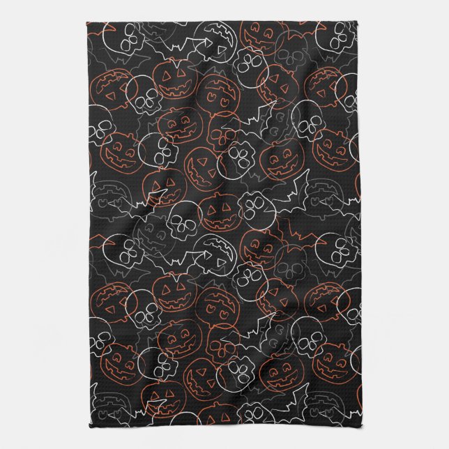 Halloween Pattern Towel (Vertical)