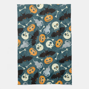 Halloween pattern towel