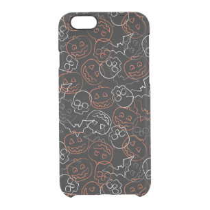 Halloween Pattern Clear iPhone 6/6S Case